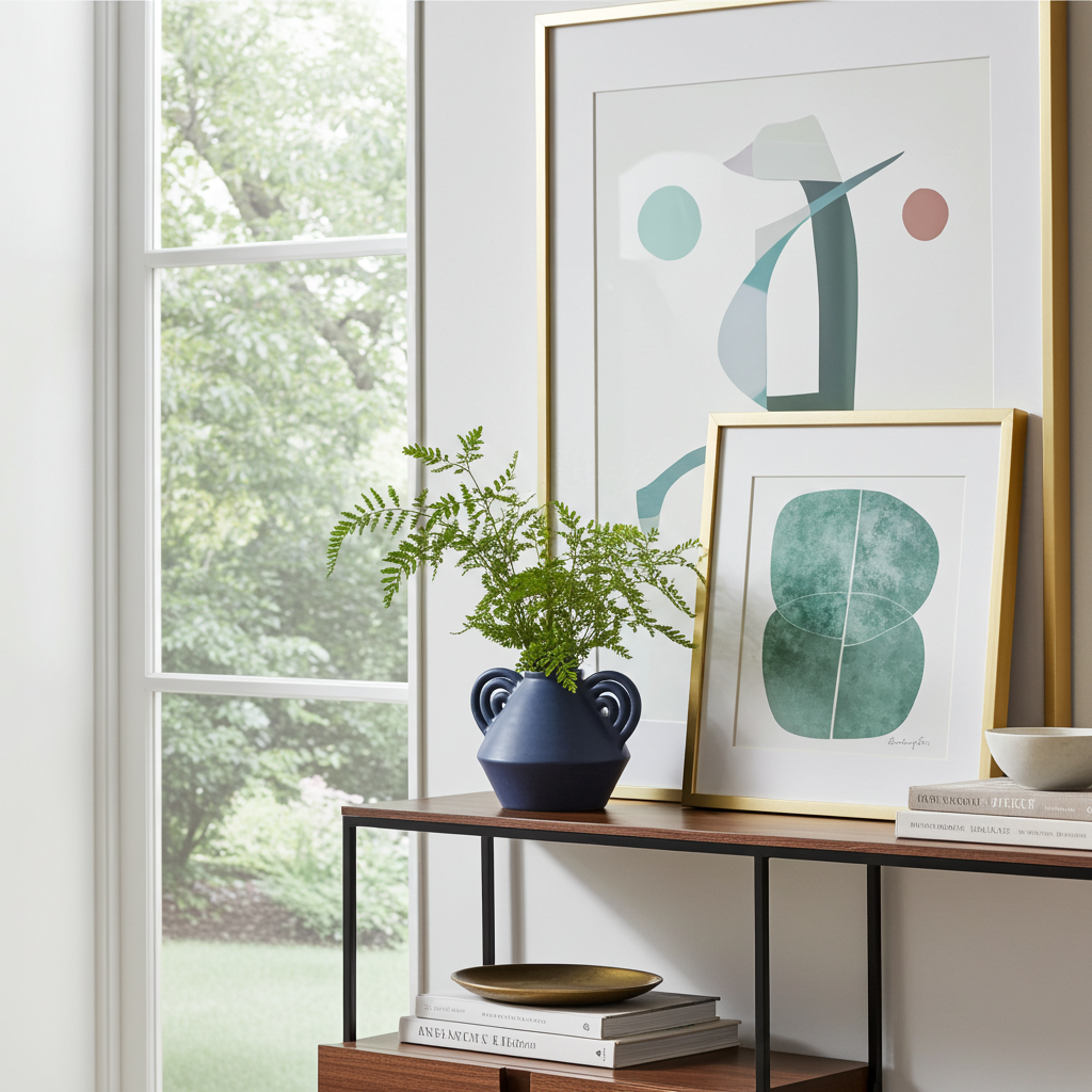 Vase Echo - Vase en céramique bleu nuit mat
