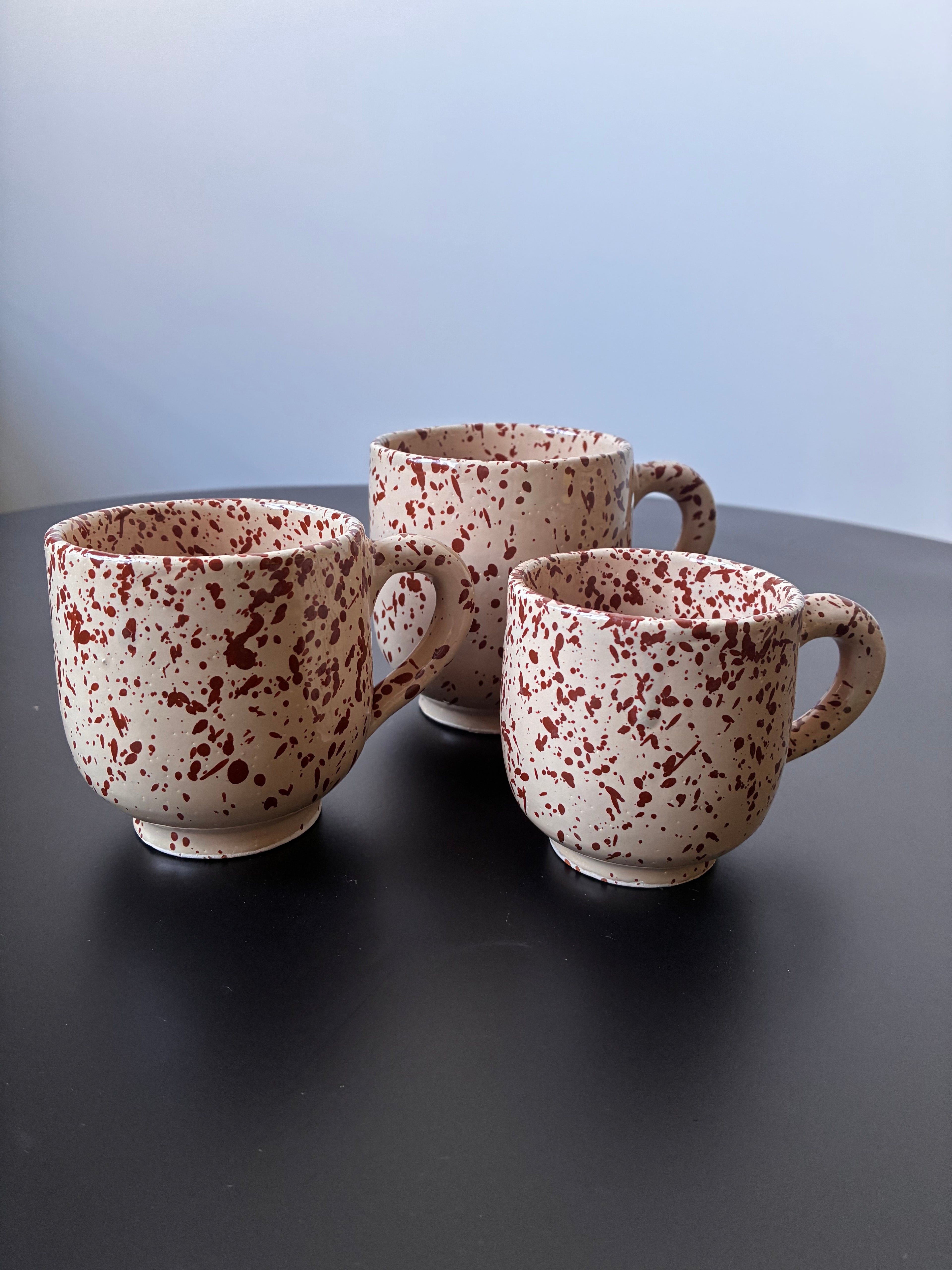 Terrazzo Line - Tasse artisanale en céramique motif moucheté