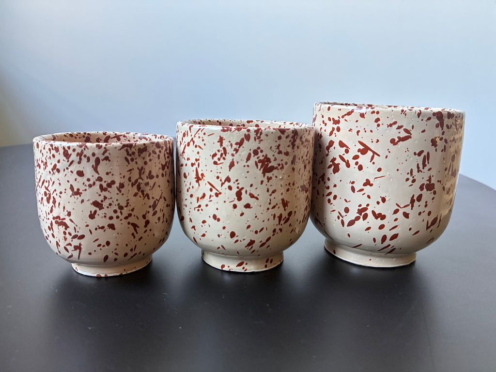 Terrazzo Line - Tasse artisanale en céramique motif moucheté