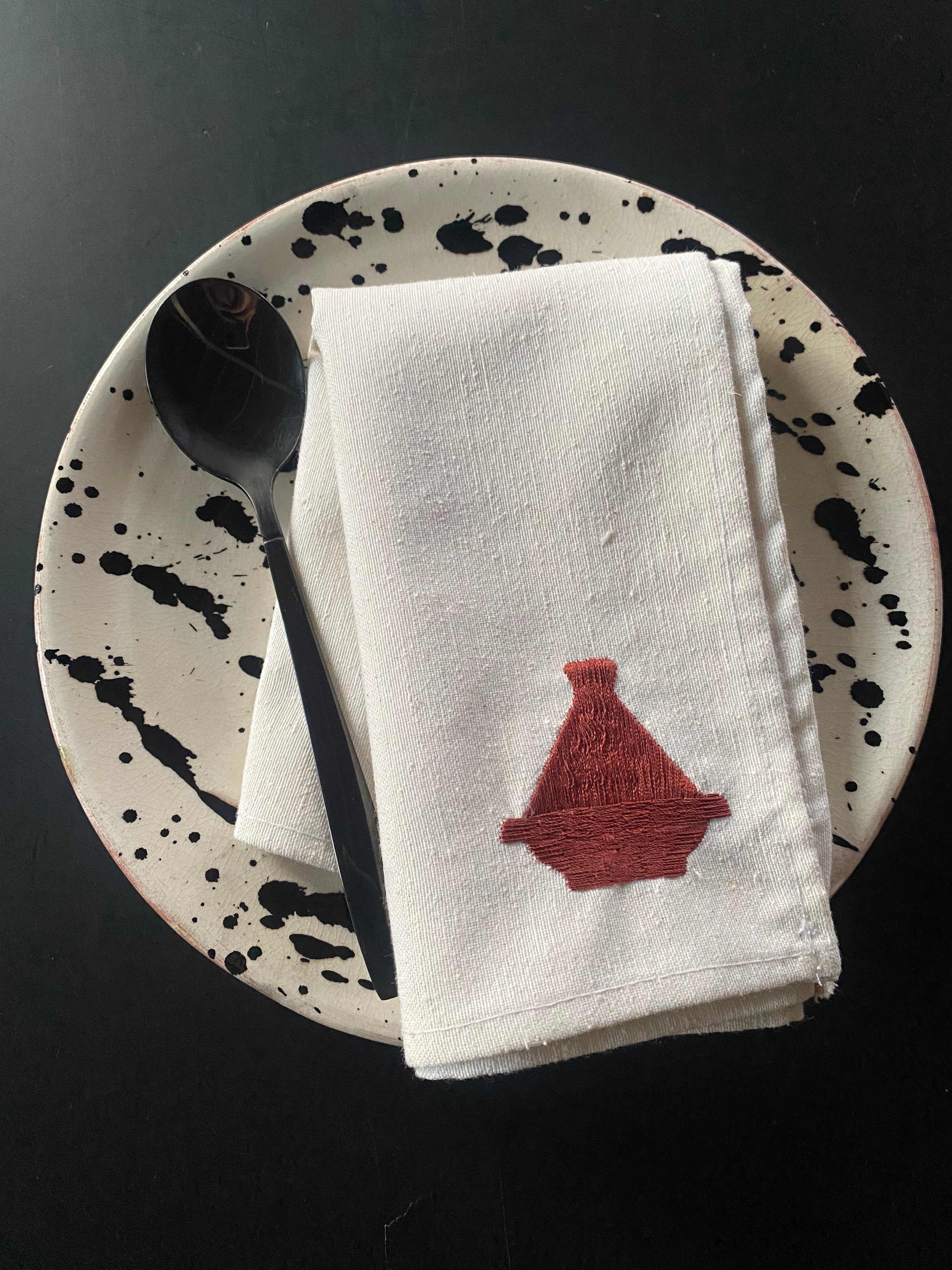 lot de 2 serviettes de table