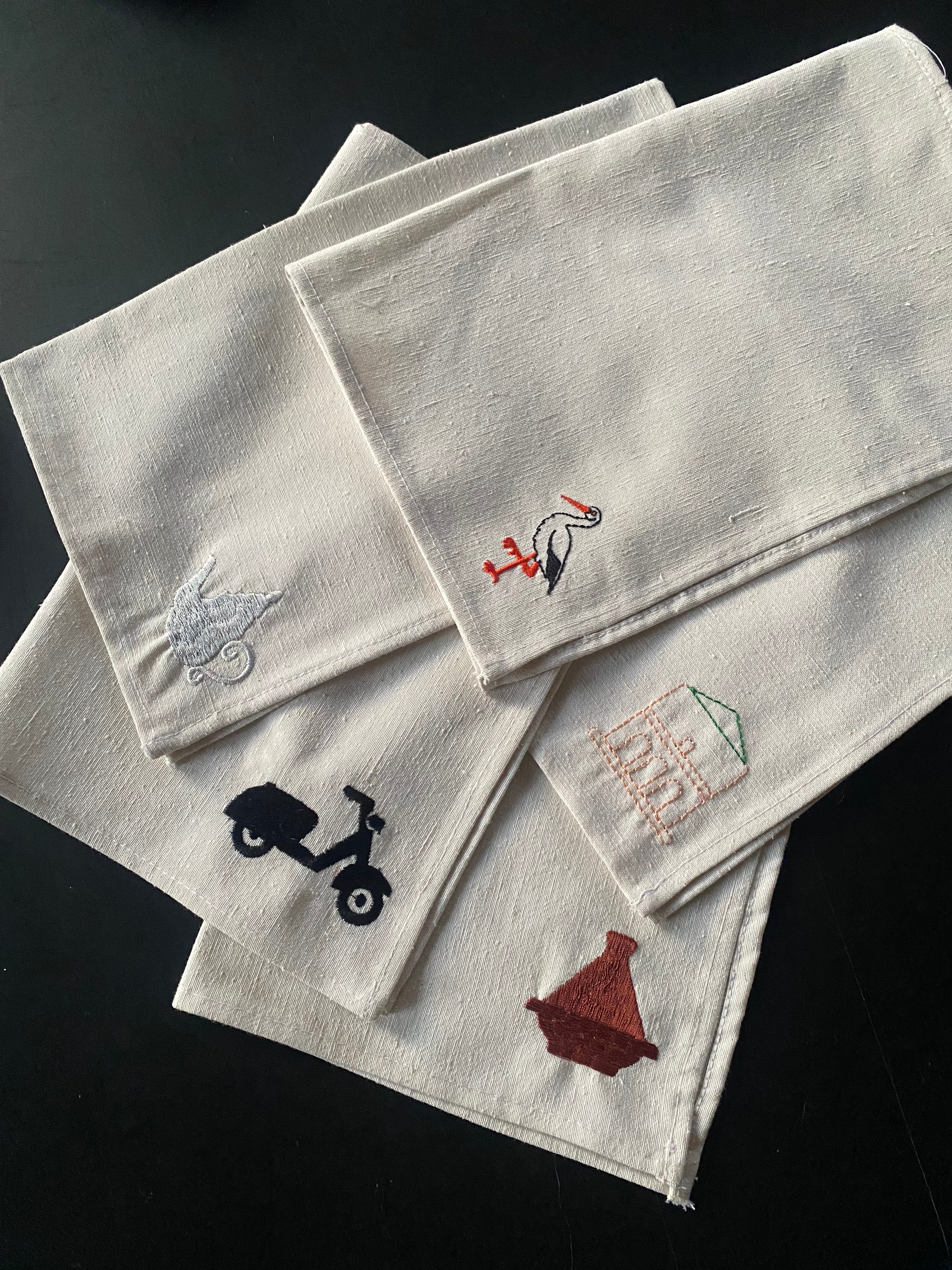 lot de 2 serviettes de table