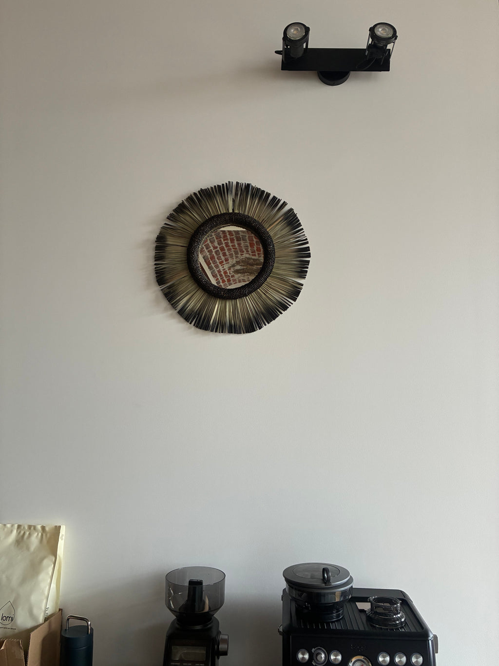 Miroir Raphia rigide