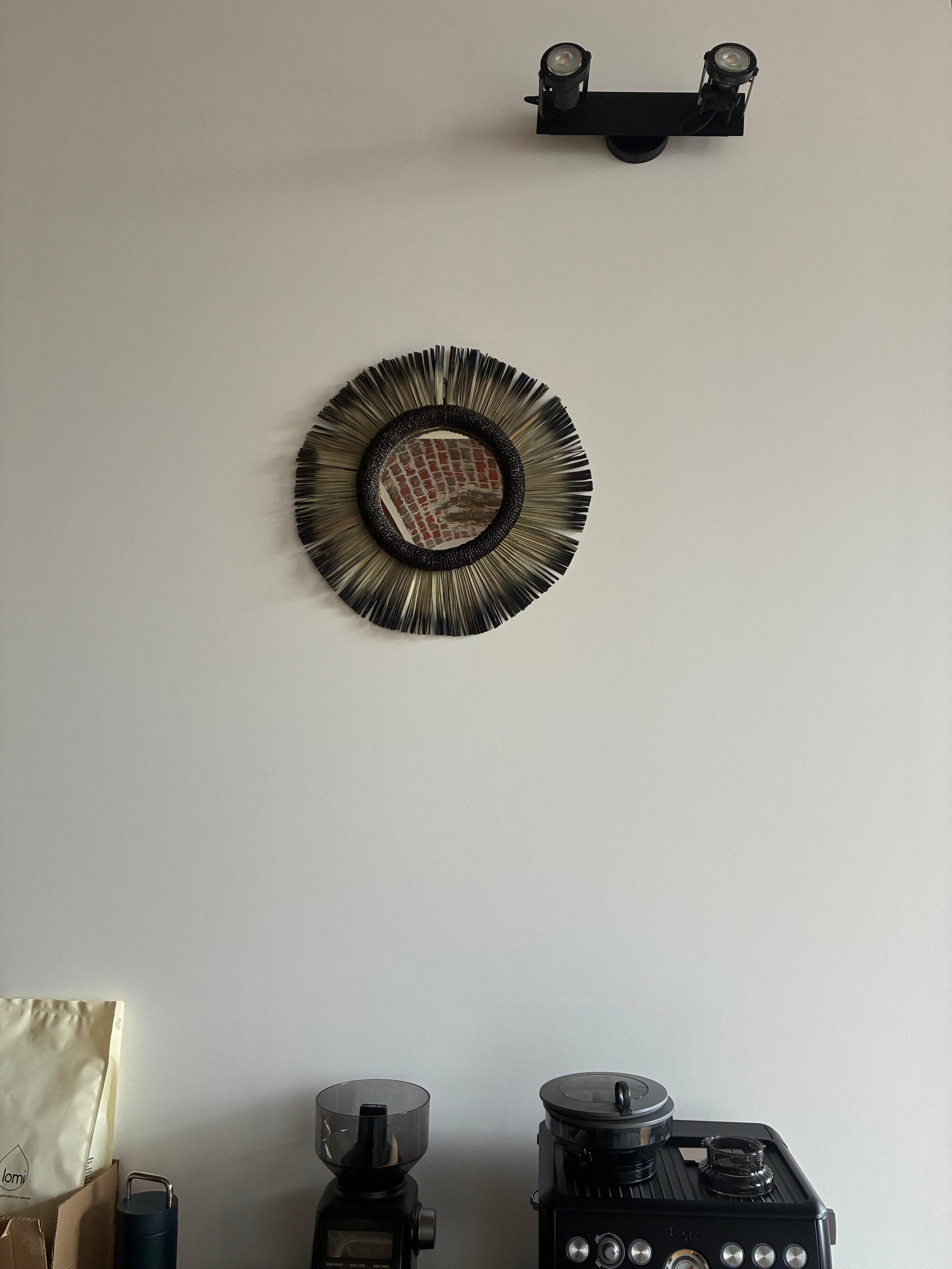 Miroir Raphia rigide