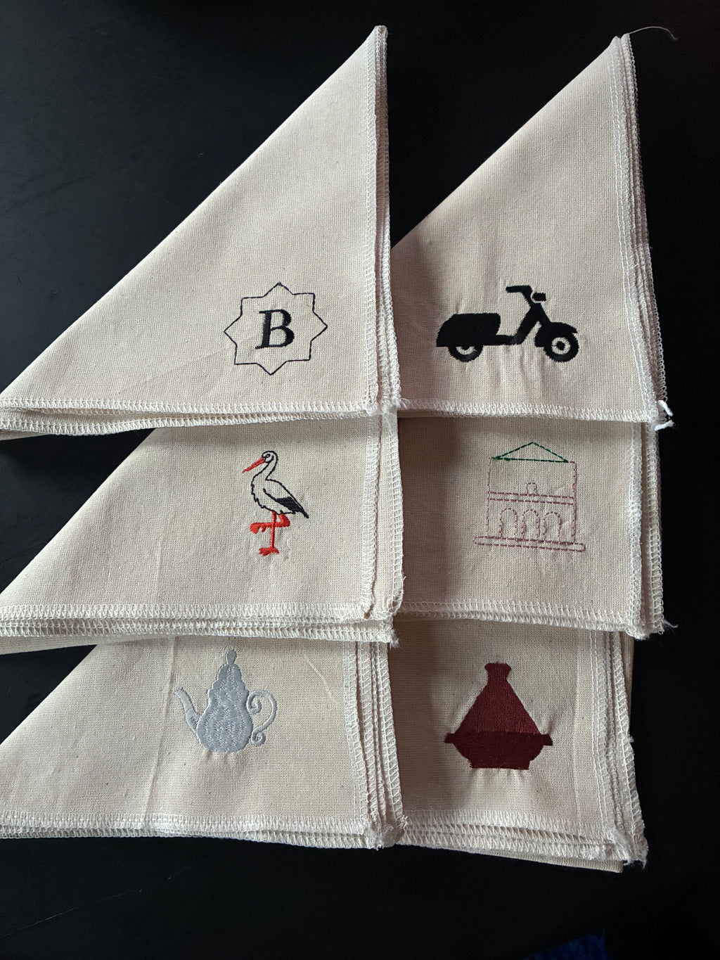 lot de 2 serviettes de table