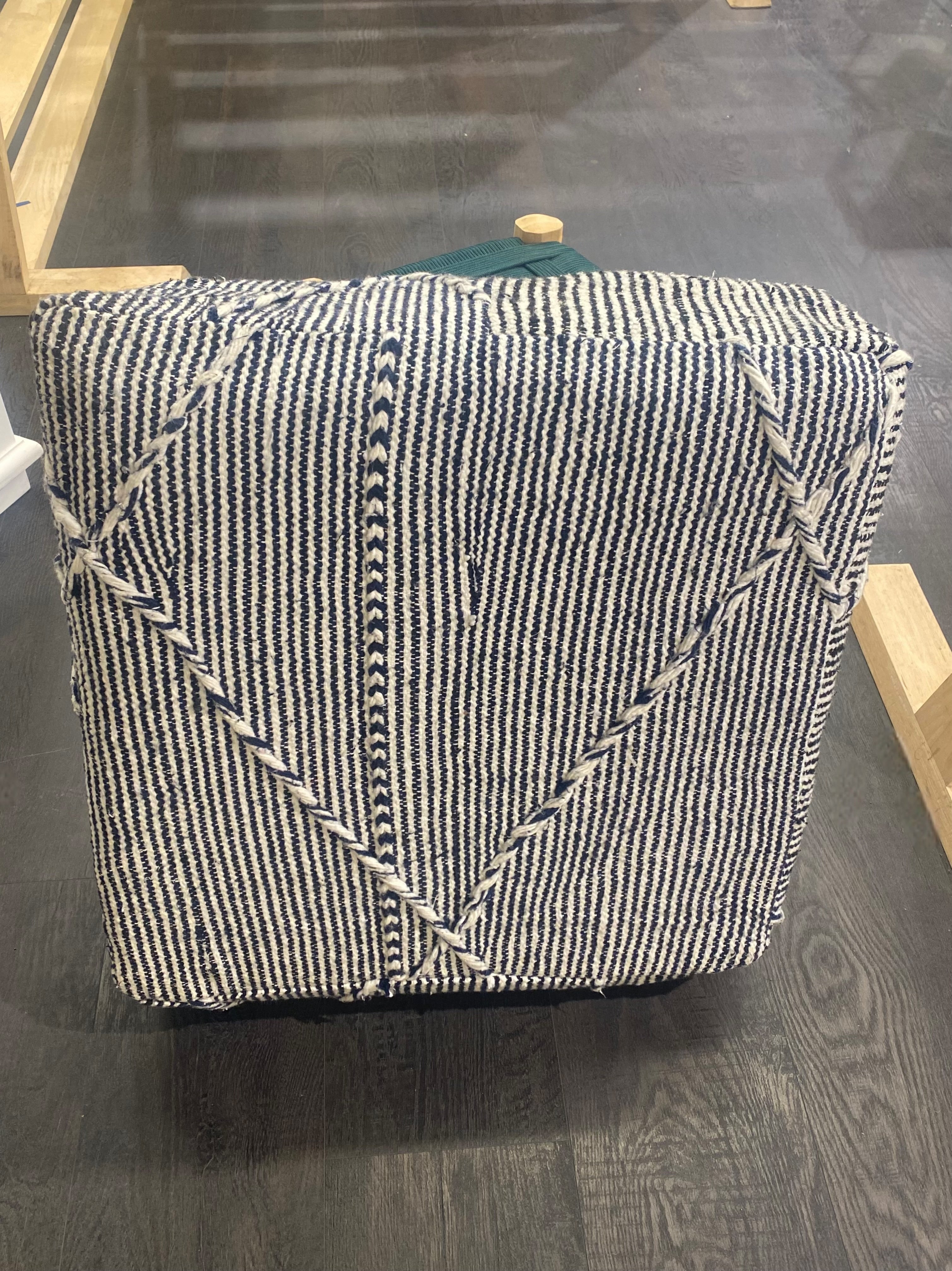 Pouf blue jean